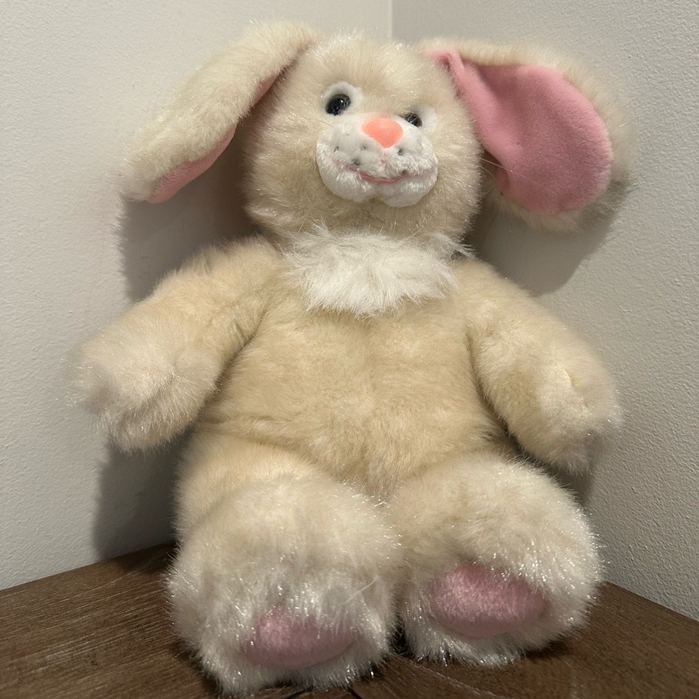 Vintage 1997 Build-A-Bear Workshop Easter Bunny Rabbit Plush Stuffed Animal 13"
